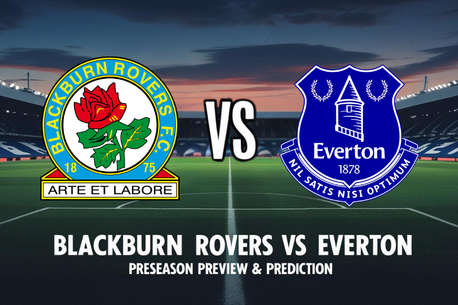 the logos of blackburn rovers and everton football teams