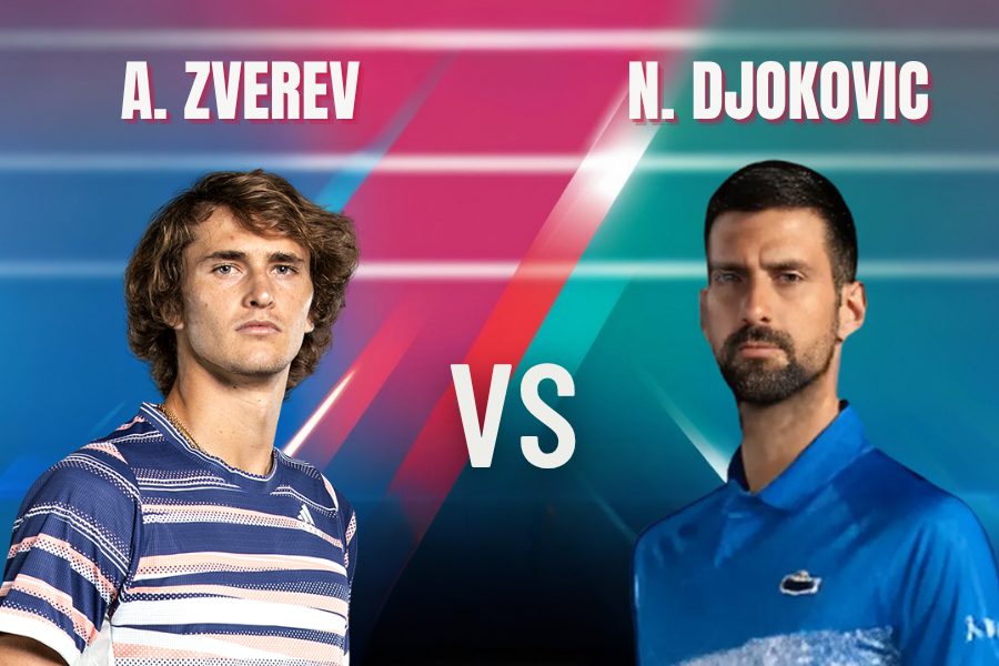 the images of n.djovic and zverev