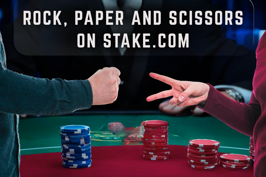 two people playing rock, paper and scissors in a online casino