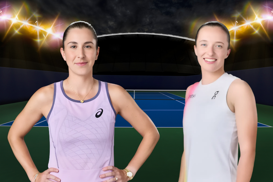 images of iga swiatek and belinda bencic