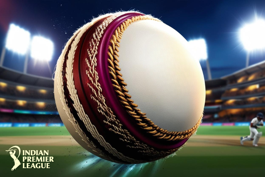 A cricket player is playing in a cricker ground