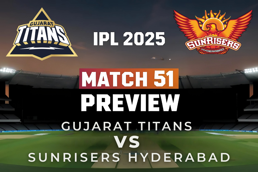 the macth between Gujarat Titans and Sunriser Hyderabad