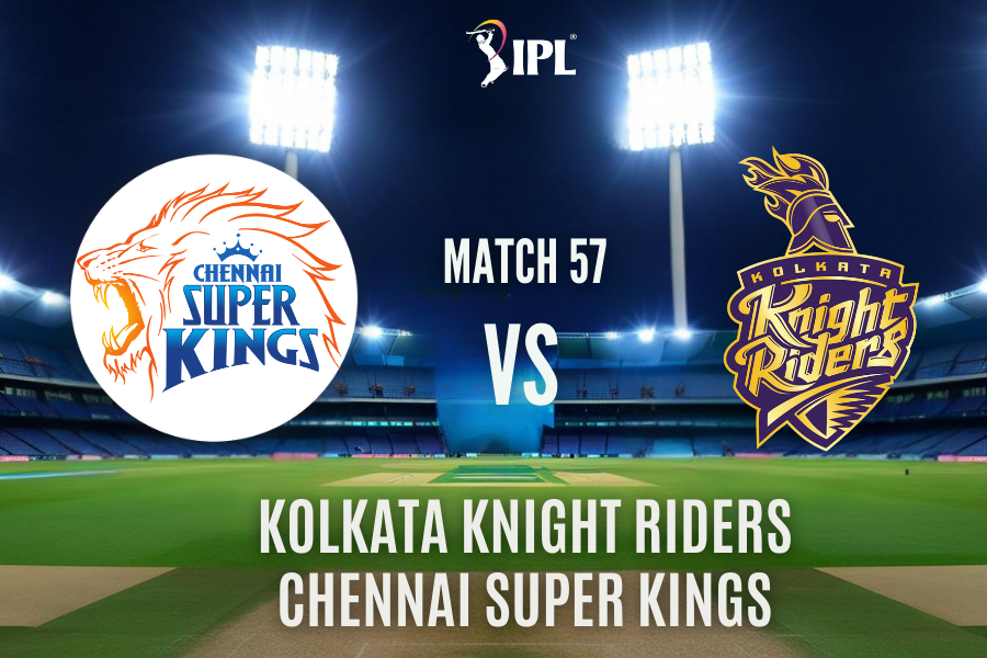 the match of IPl between Kolkota Knight Riders and Chennai Super Kings