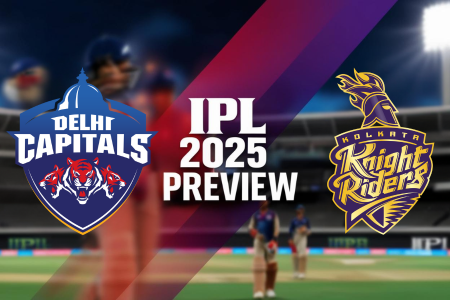 the match between  Delhi Capitals and Kolkata Knight Riders