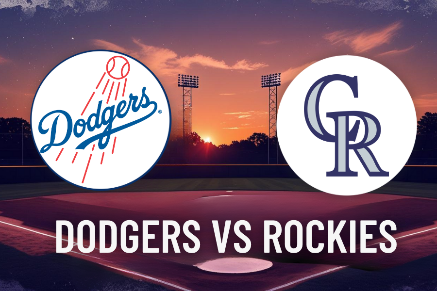 the logos of dodgers and rockies