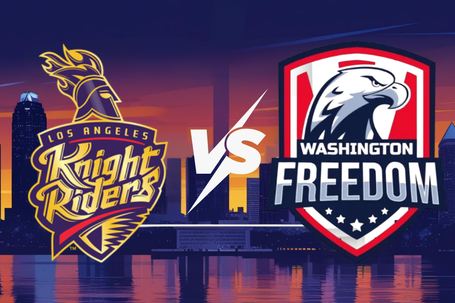 the logos of los angeles knight riders and washington freedom cricket teams