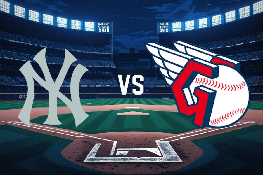 the team logos of new york yankees and cleveland guardians