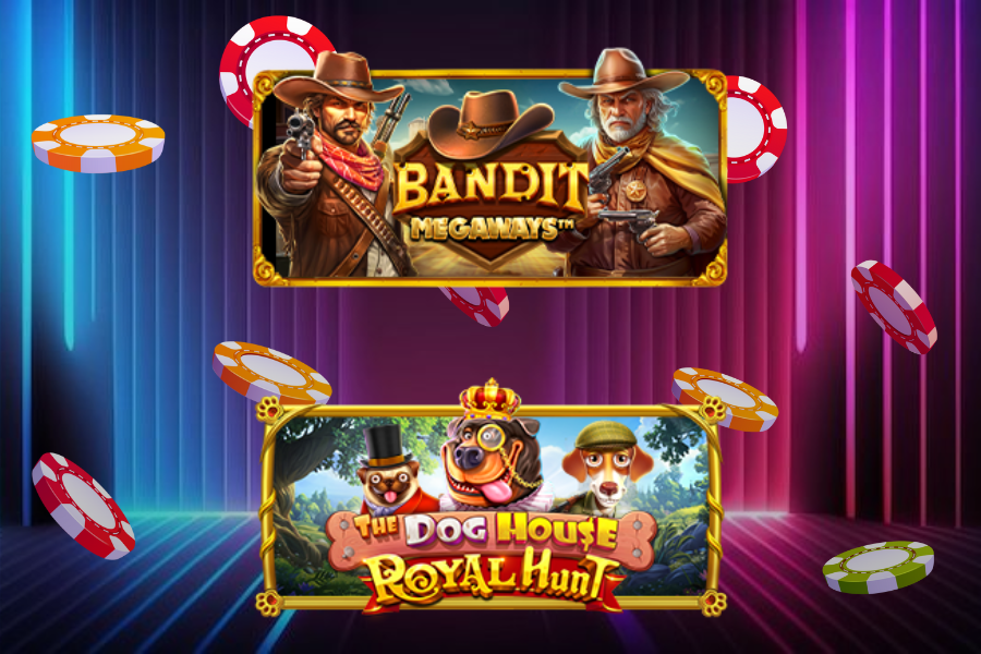 Bandit Megaways and The Dog House slots