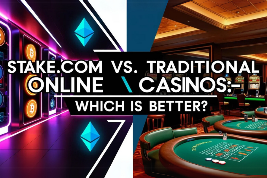 Stake.com online casino is compared with other online casinos