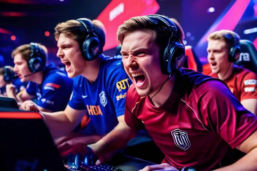 some excited esports players are betting on esports games and platforms