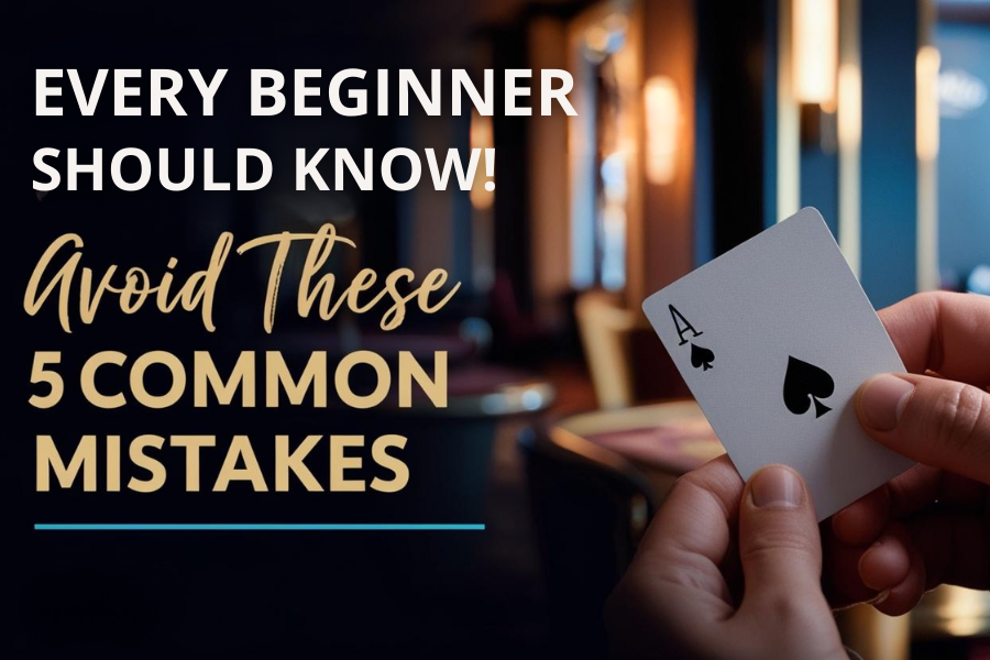 A person holding an Ace card in a casino