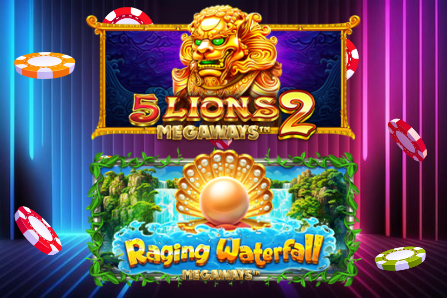 Megaways™ Slots: Raging Waterfall & 5 Lions 2